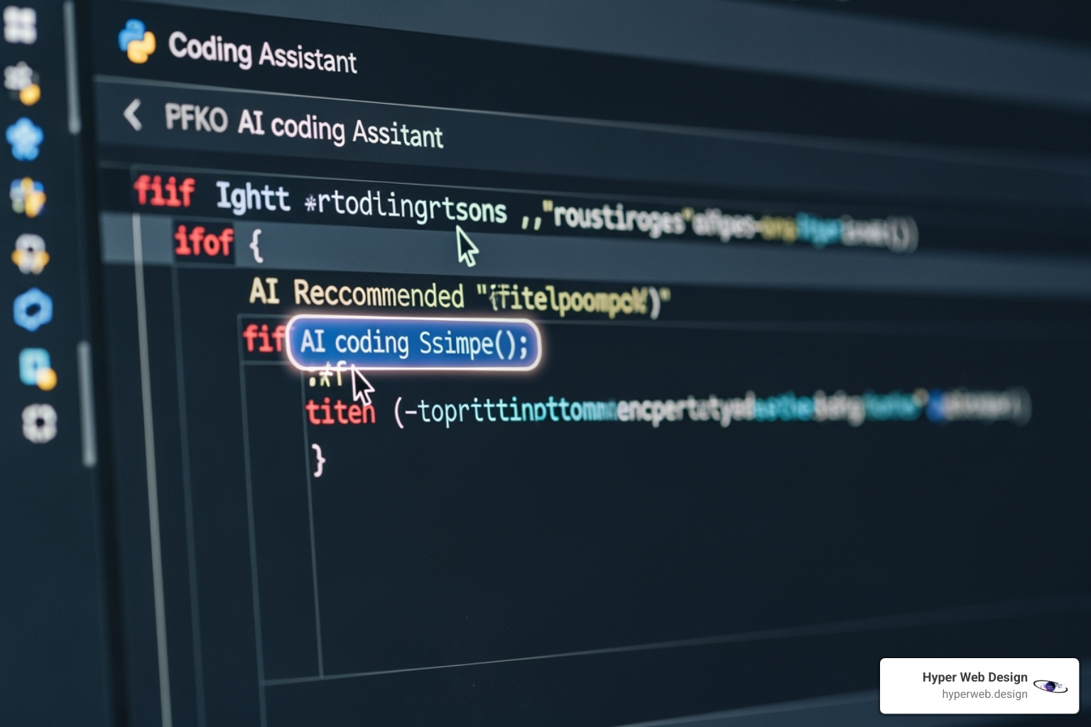 AI coding assistant suggesting code in an IDE - advanced web development technologies