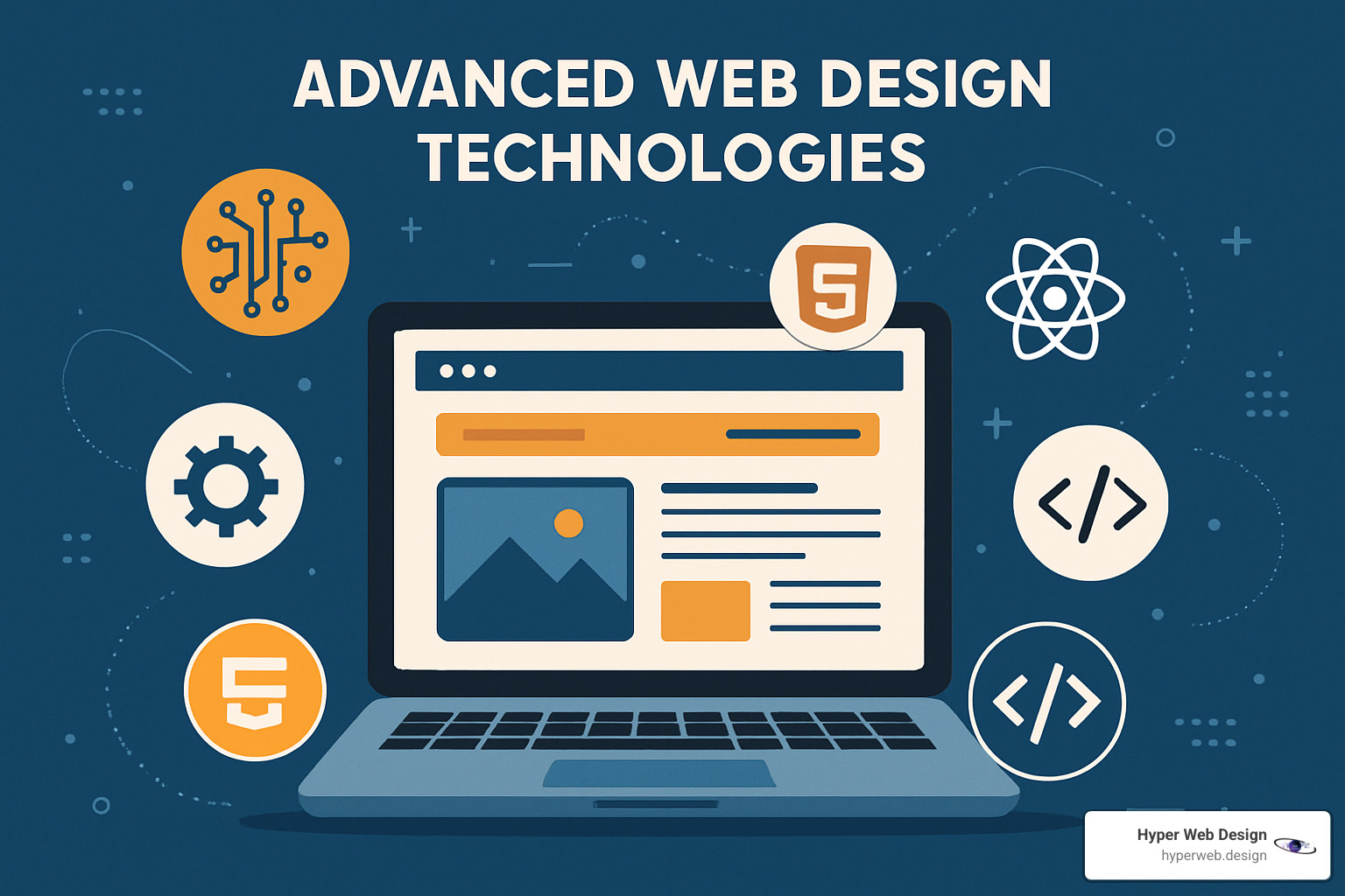 website performance report from Google Lighthouse - advanced web design technologies