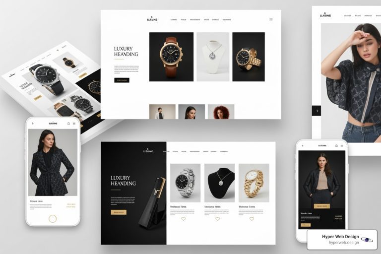 luxury brand website template