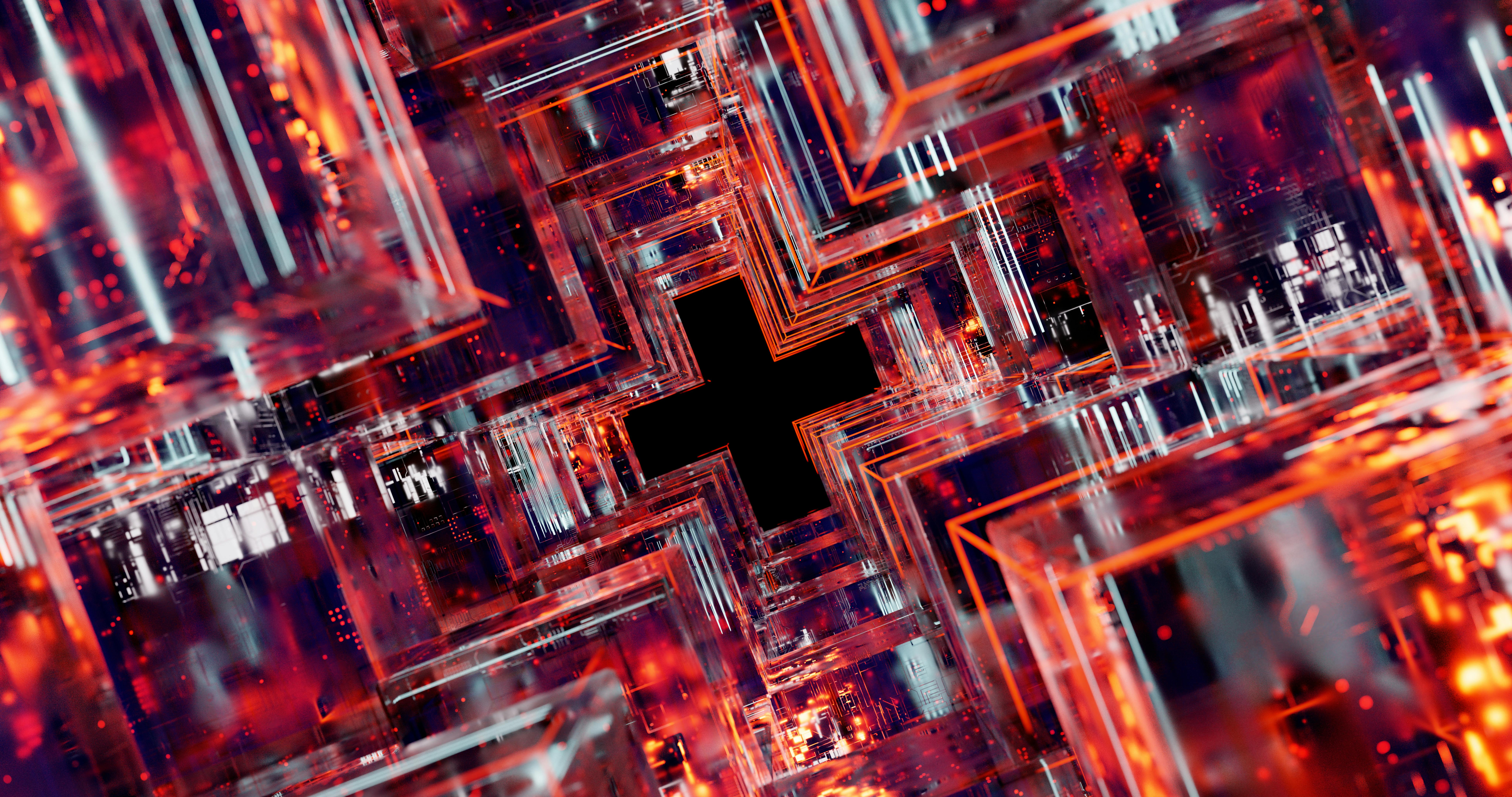 complex 3D web graphic created with Three.js - advanced web design technologies