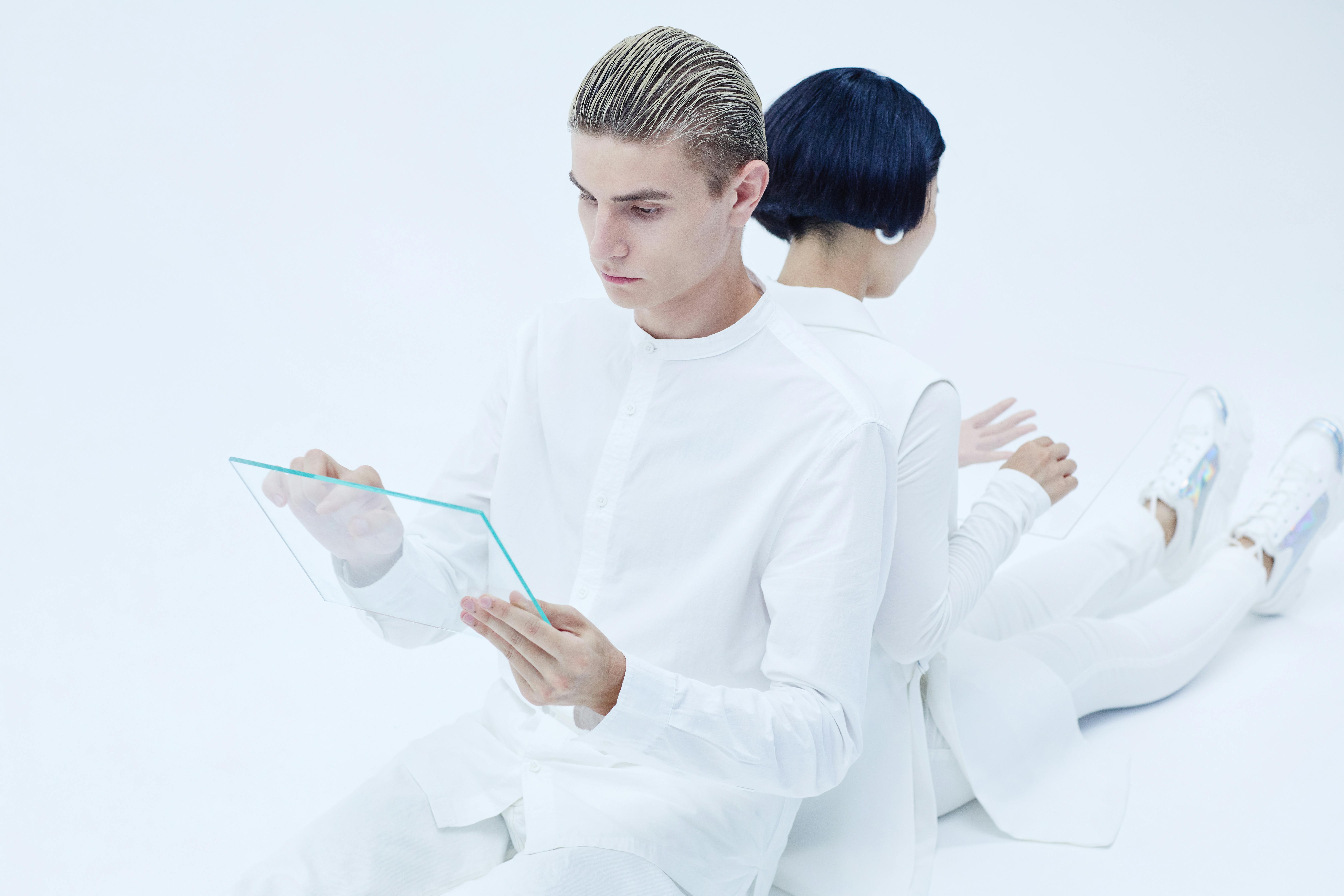 sleek, futuristic digital interface on multiple devices - advanced web design technologies