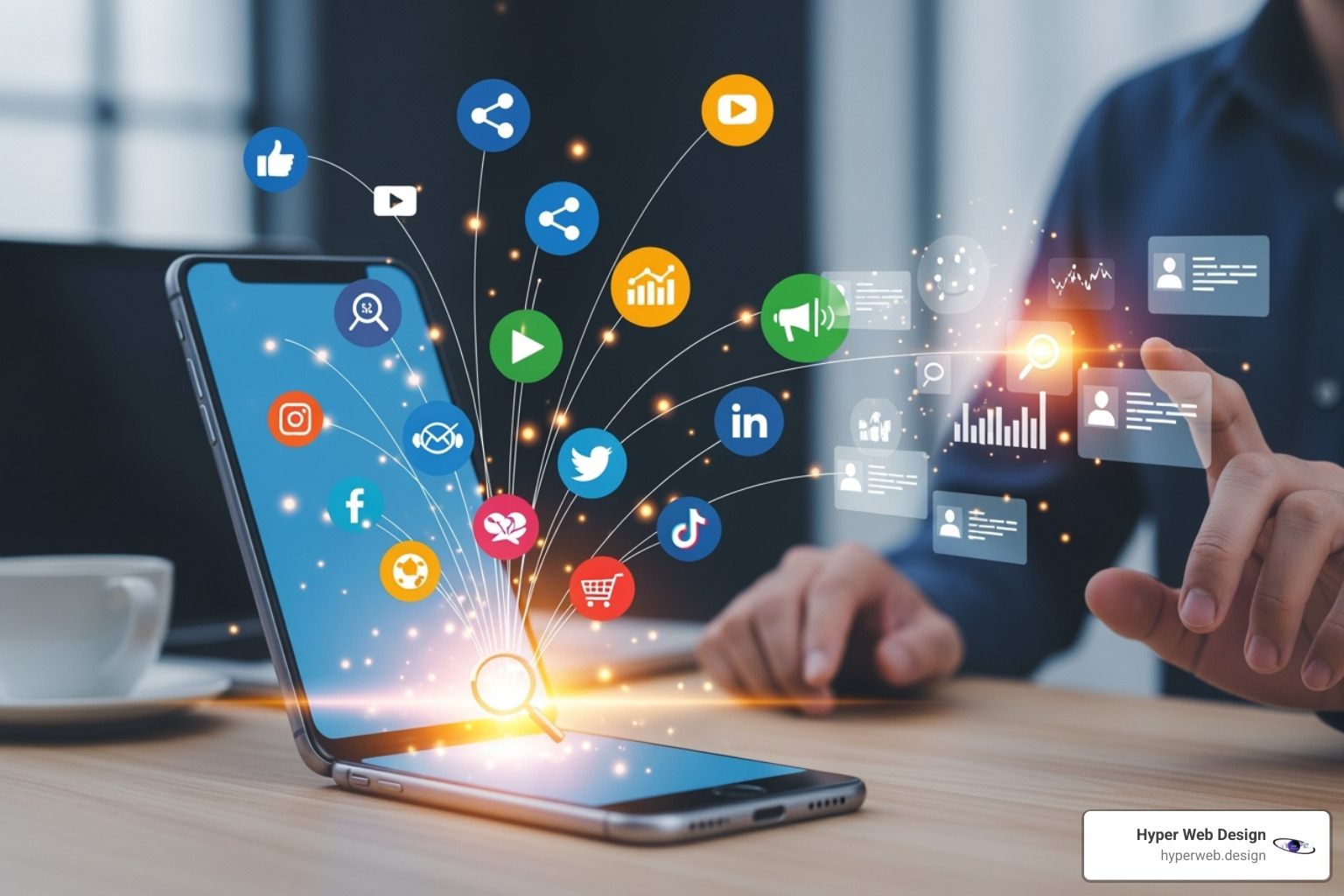 unified social media inbox tool on a tablet - social media marketing and management
