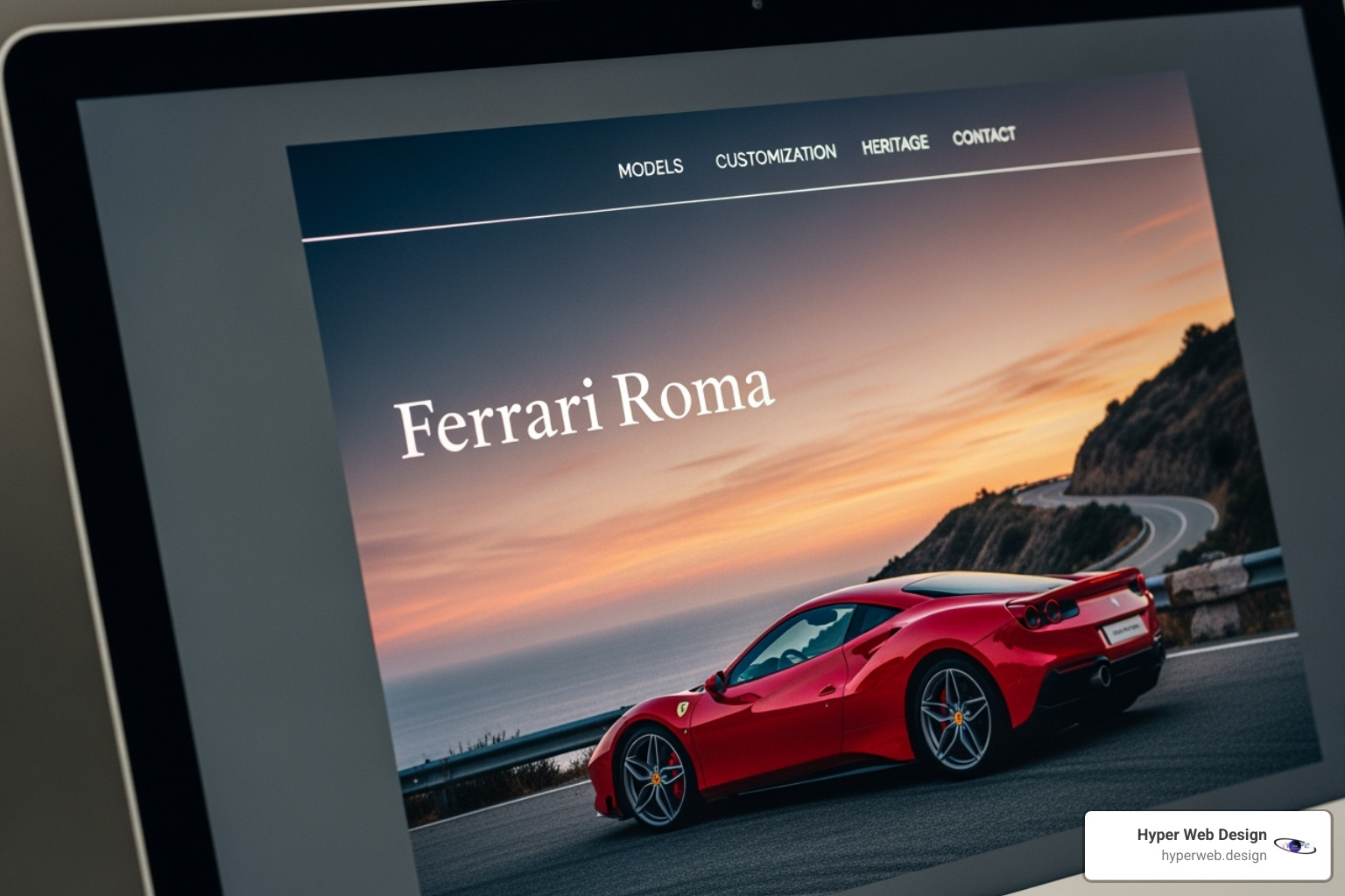website with exceptional high-quality photography - high-end website design