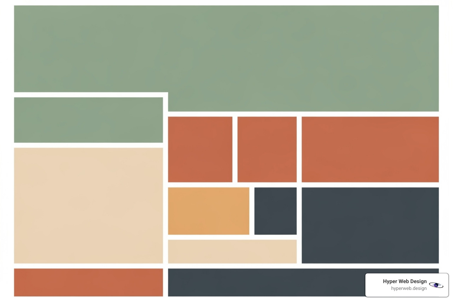 demonstrating an effective website color palette - visual web design