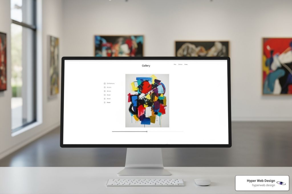 art gallery web design
