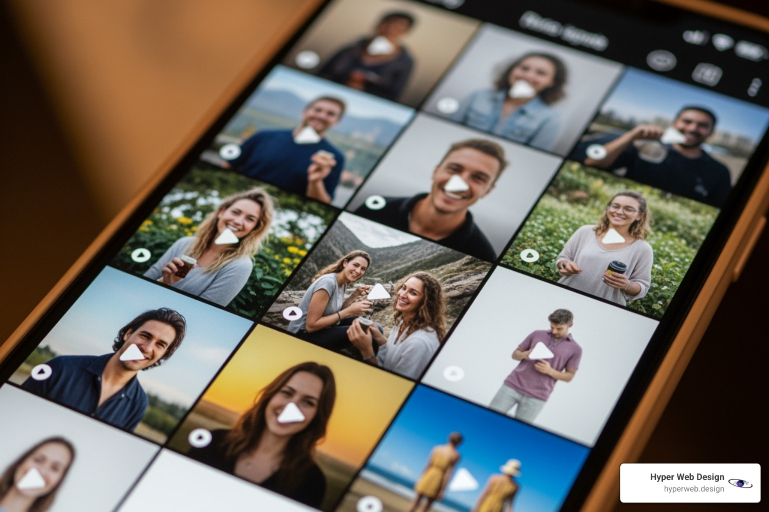user-generated content campaign on a mobile phone screen - social media marketing and management