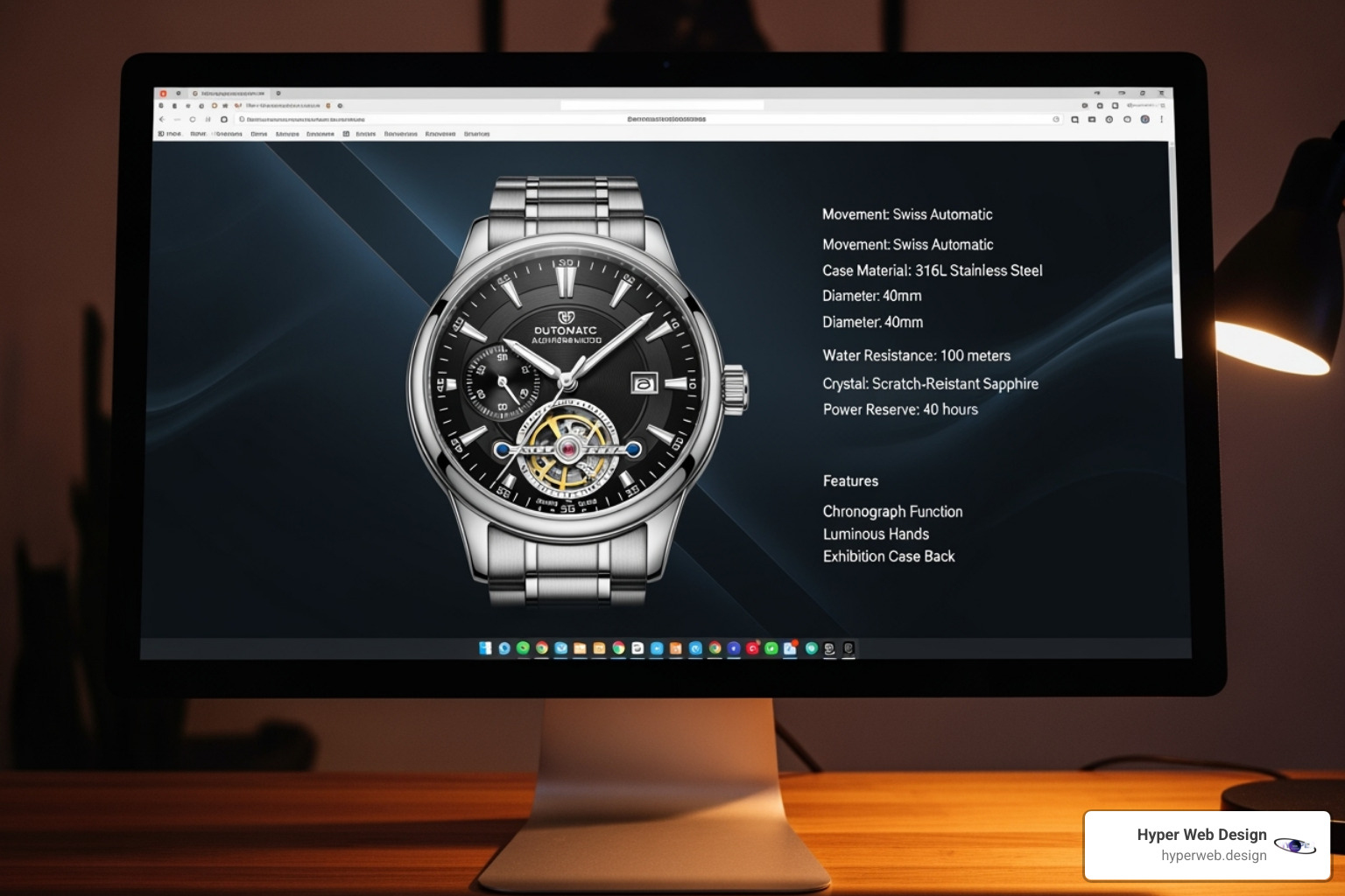 Bremont watch product page with detailed specifications - luxury brand e commerce websites