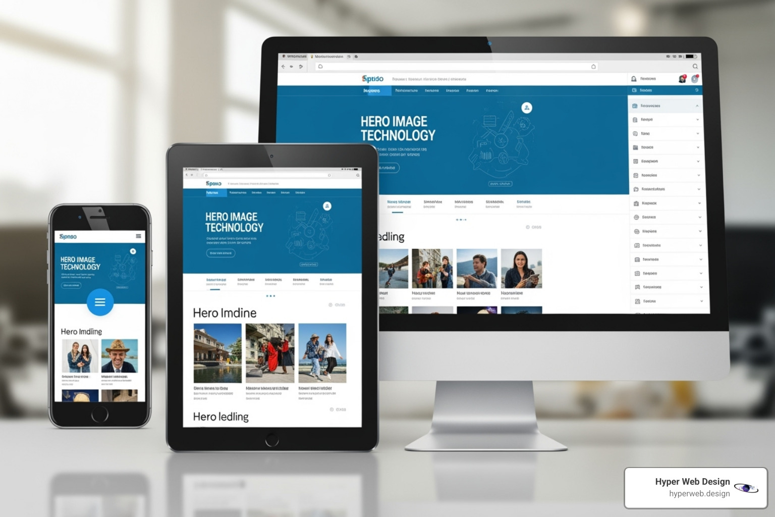A website showcasing responsive design across mobile, tablet, and desktop screens - website design houston A website showcasing responsive design across mobile, tablet, and desktop screens - website design houston