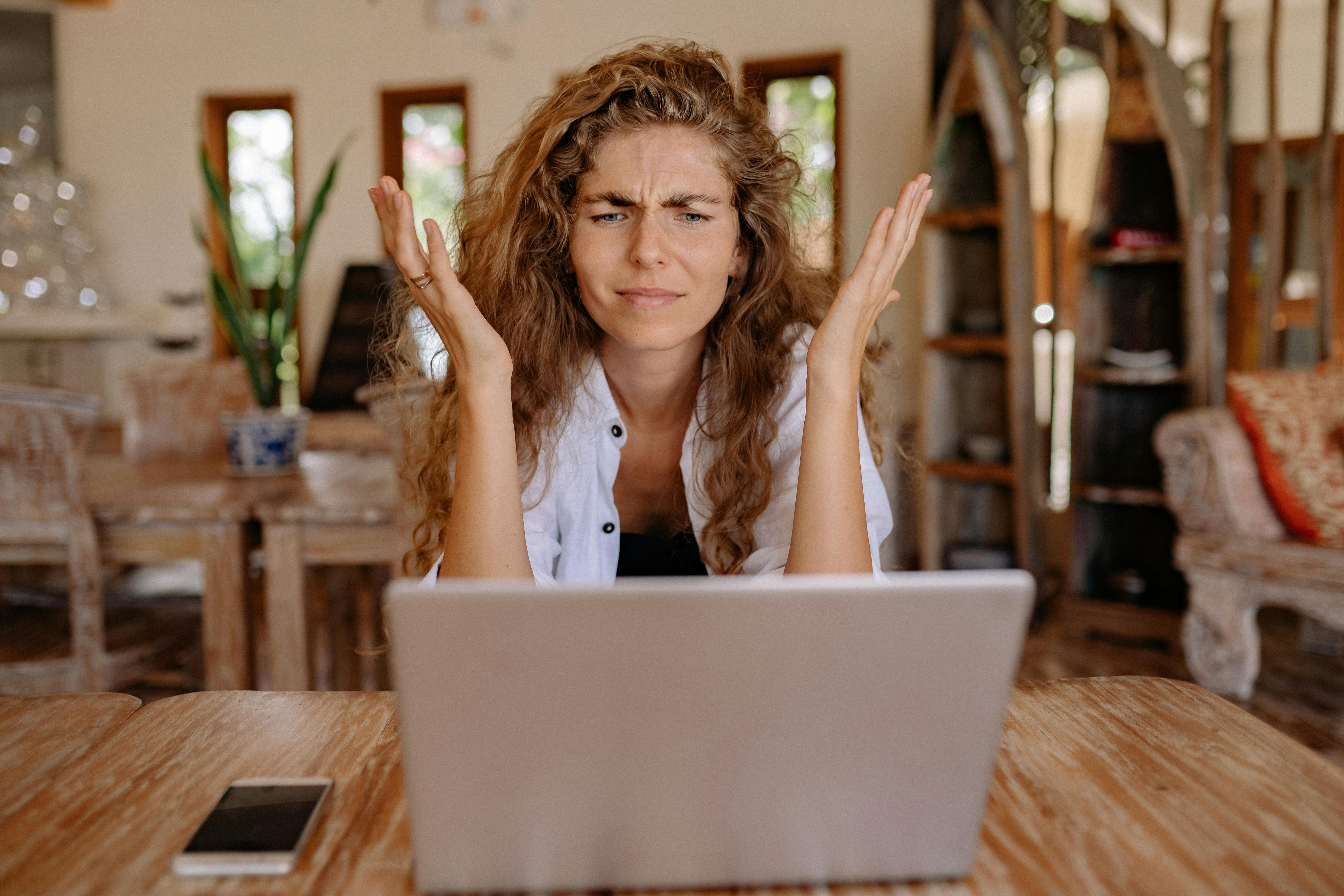Frustrated business owner dealing with slow computers - it support for companies
