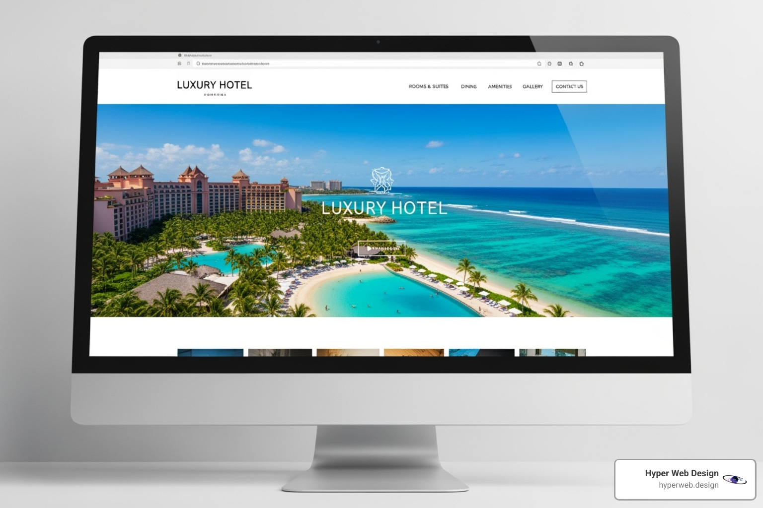 Hotel website with full-screen hero video of a stunning location - luxury hotel web design Hotel website with full-screen hero video of a stunning location - luxury hotel web design