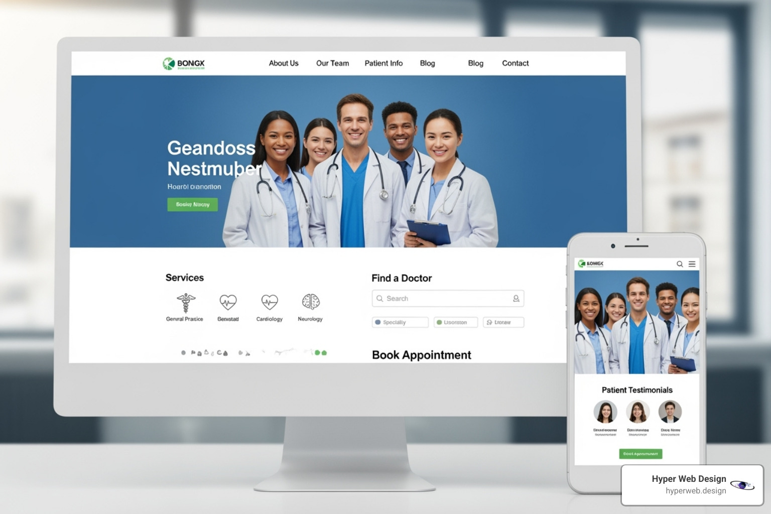 responsive website adapting to different devices - website design for doctors responsive website adapting to different devices - website design for doctors