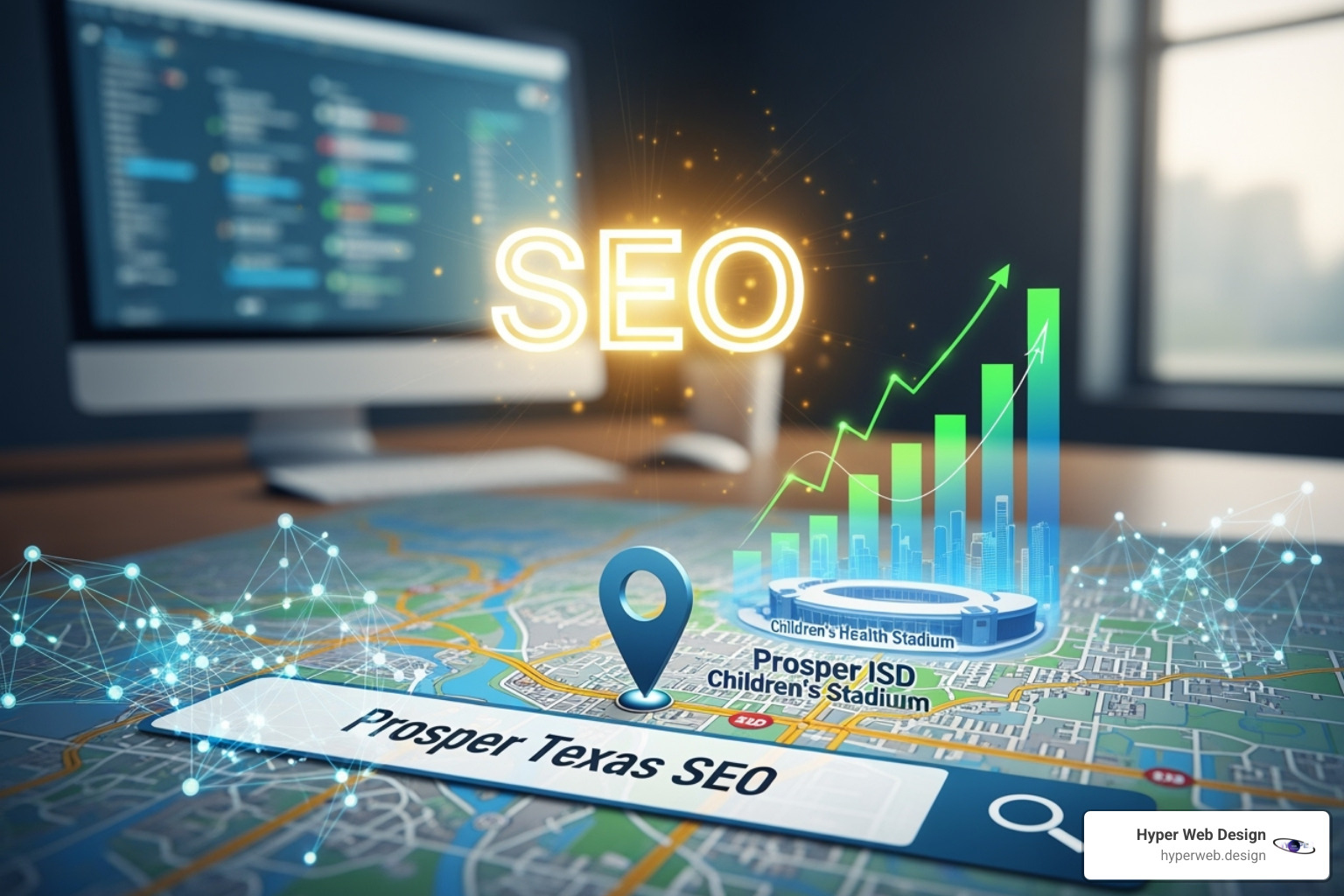 A sleek, responsive website design displayed across a laptop, tablet, and smartphone, highlighting optimal user experience - prosper texas search engine optimization