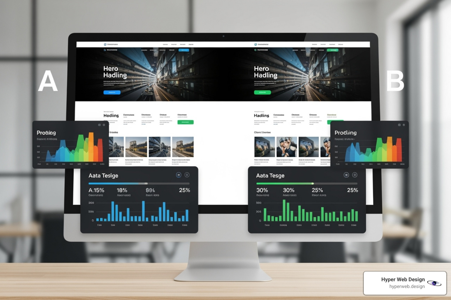 A/B testing interface - conversion rate optimization marketing A/B testing interface - conversion rate optimization marketing