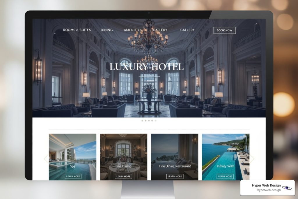 luxury hotel web design
