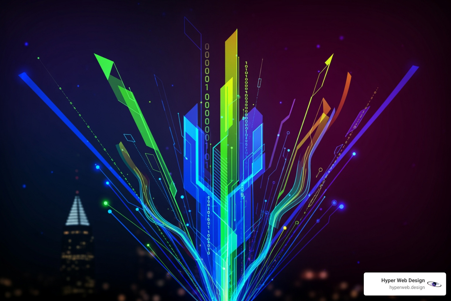 A vibrant, modern image symbolizing digital growth and success, with a subtle Houston landmark in the background - web development houston A vibrant, modern image symbolizing digital growth and success, with a subtle Houston landmark in the background - web development houston